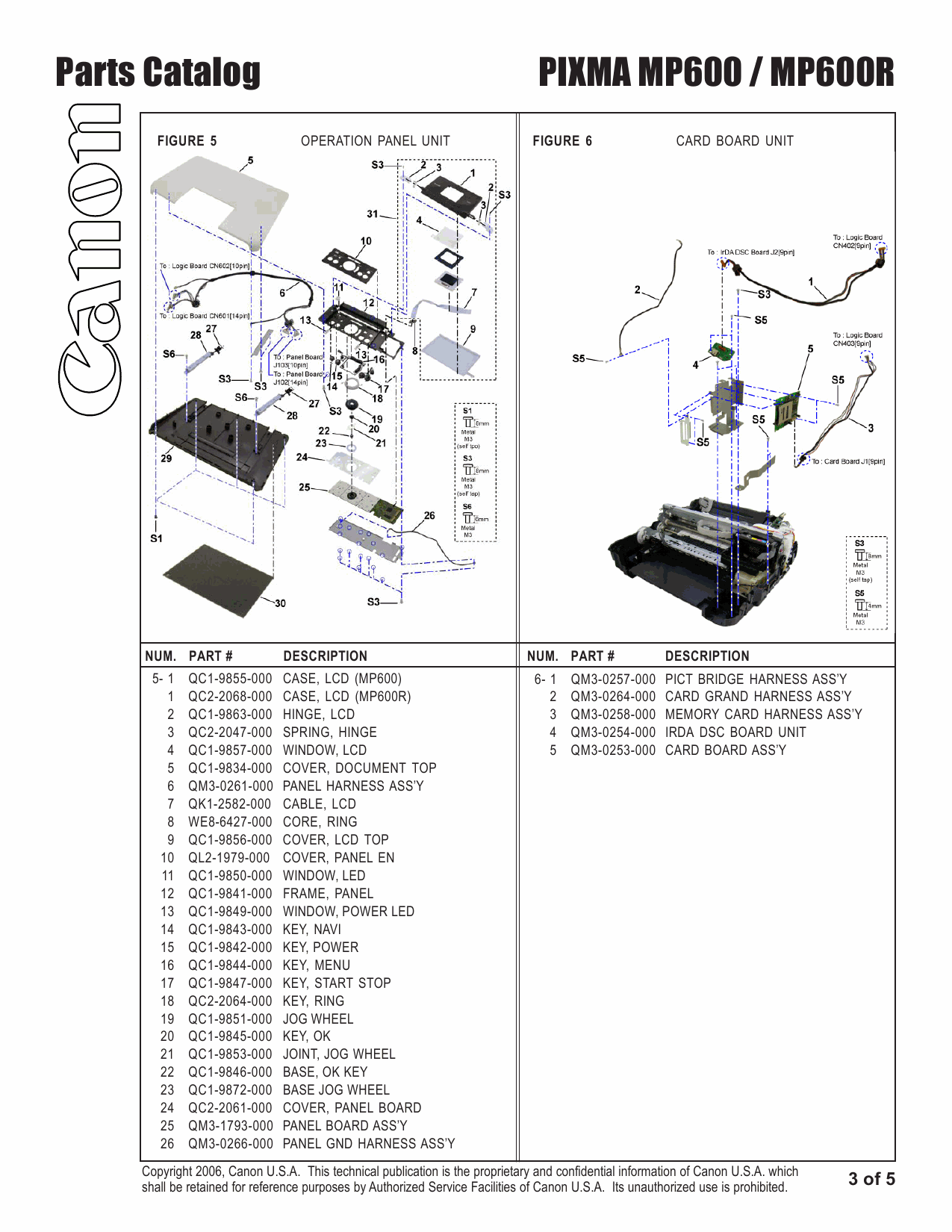 Canon PIXMA MP600 MP600R Parts Catalog Manual-4